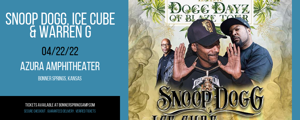 Snoop Dogg, Ice Cube & Warren G at Azura Amphitheater tickets Snoop Dogg, Ice Cube & Warren G at Azura Amphitheater