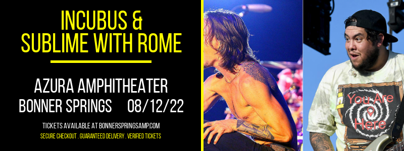Incubus & Sublime With Rome [POSTPONED] at Azura Amphitheater