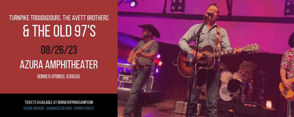 Turnpike Troubadours, The Avett Brothers & The Old 97's at Azura Amphitheater tickets Turnpike Troubadours, The Avett Brothers & The Old 97's at Azura Amphitheater