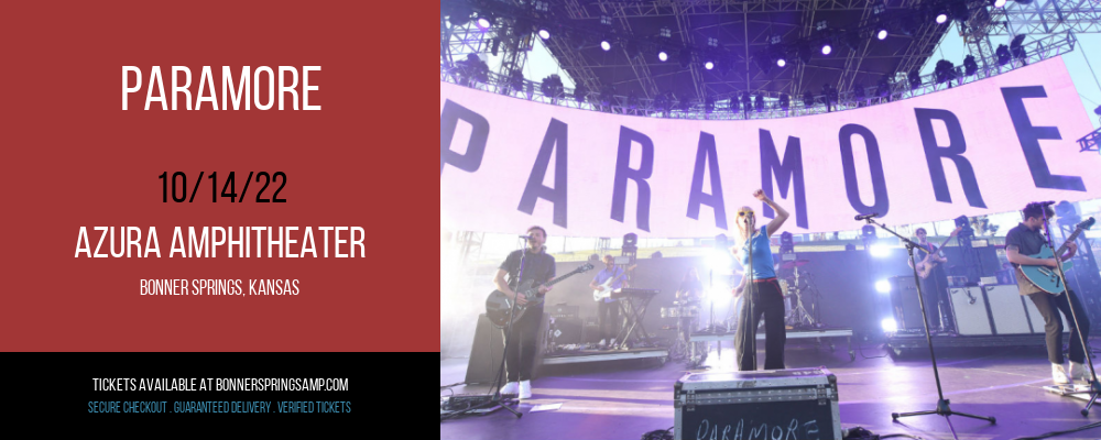 Paramore Tickets | 14th October | Azura Amphitheater