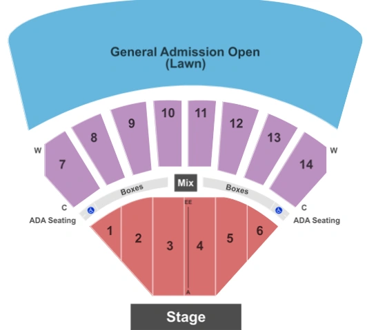 azura amphitheater seating chart
